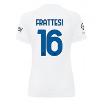 Camisa de time de futebol Inter Milan Davide Frattesi #16 Replicas 2º Equipamento Feminina 2023-24 Manga Curta